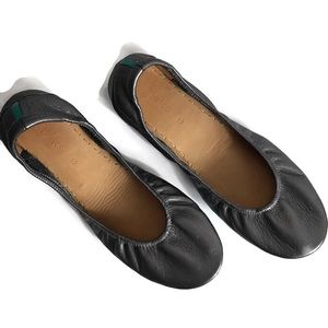 Tieks Size 12 Metallic Pewter Ballet Flats